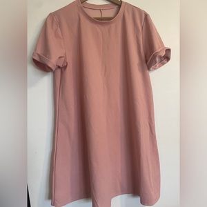 Women’s Medium- Gently used Pink/Blush T-shirt dress.